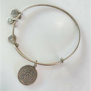 Alex and Ani IT IS WHAT IT IS Russian Silver Charm Bangle